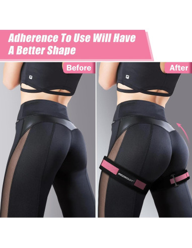 Bandas de Glúteos KICOSOADT Rosa - Resistencia Extra Pesada