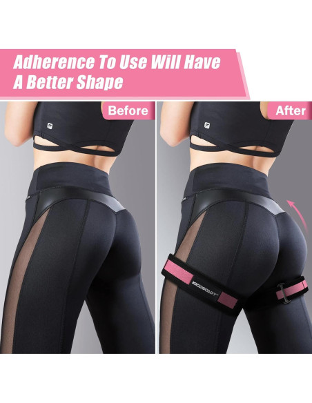 Bandas de Glúteos KICOSOADT Rosa - Resistencia Extra Pesada