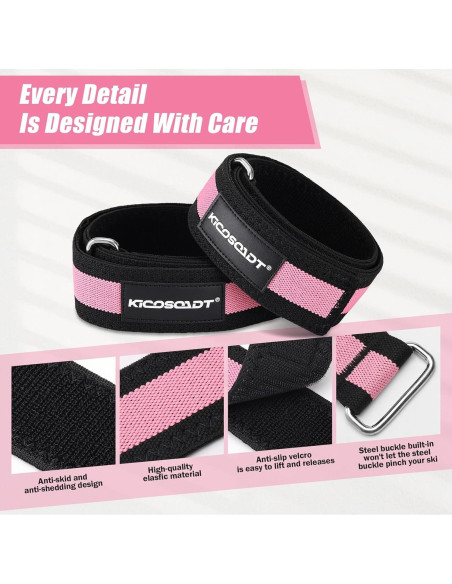 Bandas de Glúteos KICOSOADT Rosa - Resistencia Extra Pesada