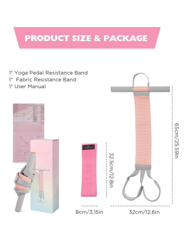 Banda de Resistencia HilpurSkx 150lb con Mangos Antideslizantes