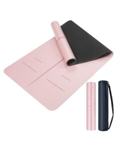Esterilla de Yoga Antideslizante EXPFLEX 68 cm Rosa Suave 5mm