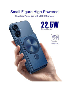 Cargador Portátil Kesguar 10000mAh Inalámbrico MagSafe Azul 2