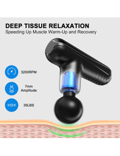 Mini Pistola de Masaje SBUBU - Portátil, 4 Velocidades, 340g 2