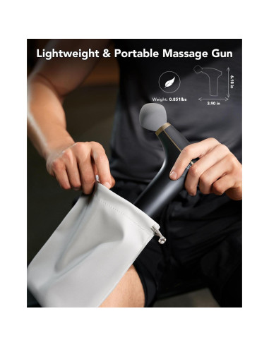 Pistola de Masaje SKG FS700 Portátil 10mm 5 Intensidades