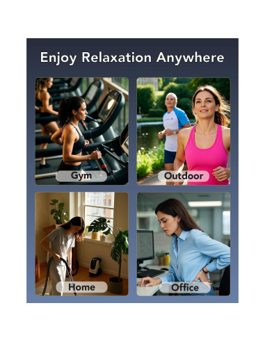 Pistola de Masaje SKG FS700 Portátil 10mm 5 Intensidades