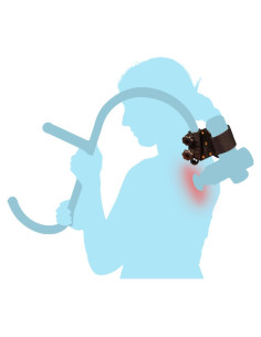 Soporte Dorso para Pistolas de Masaje Dorso - 15.2x10.2cm