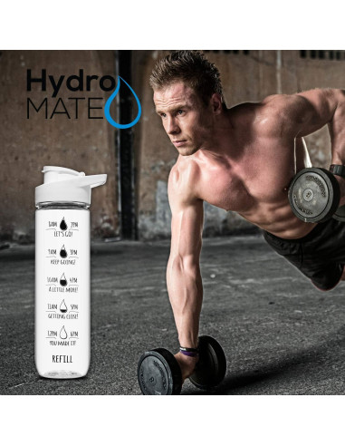 Botella de Agua Motivacional NatureWorks HydroMATE 1L BPA Free