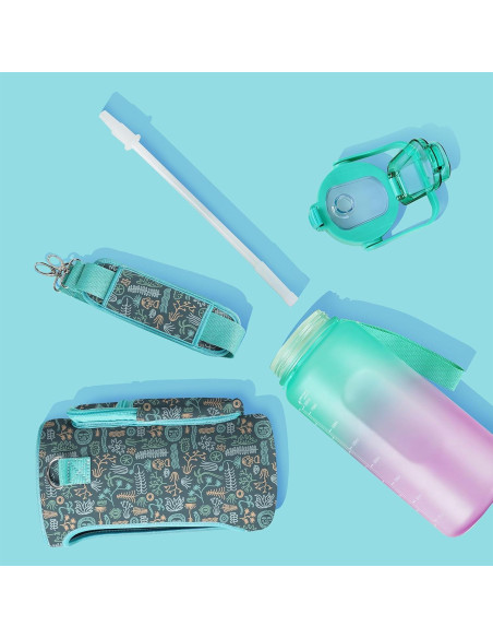 Botella de Agua de Tortuga Marina Genérica 1.9L con Popote Botella de Agua de Tortuga Marina Genérica 1.9L con Popote