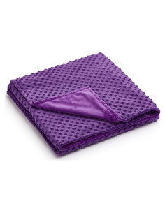 Funda de Edredón RelaxBlanket 101.6x152.4cm Minky Dot Púrpura