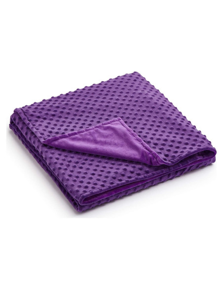 Funda de Edredón RelaxBlanket 101.6x152.4cm Minky Dot Púrpura