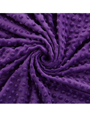Funda de Edredón RelaxBlanket 101.6x152.4cm Minky Dot Púrpura