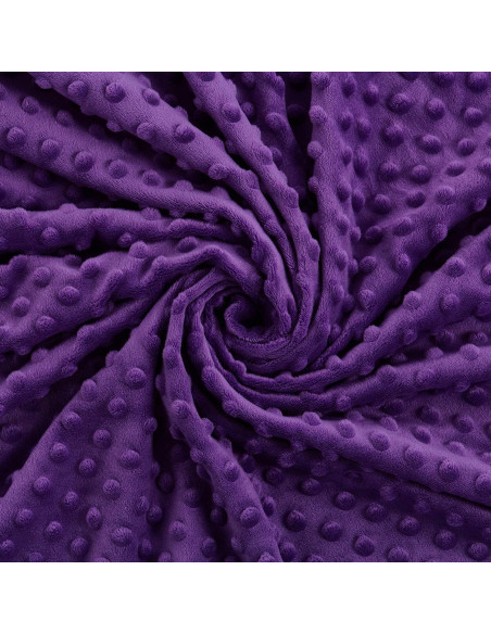 Funda de Edredón RelaxBlanket 101.6x152.4cm Minky Dot Púrpura