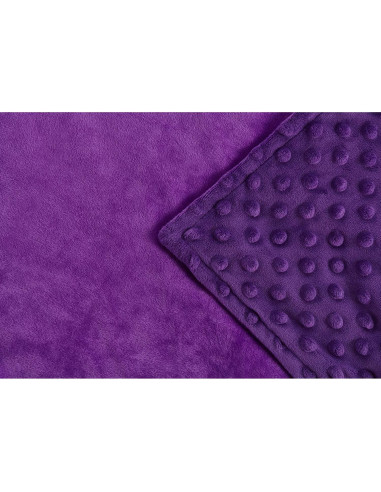 Funda de Edredón RelaxBlanket 101.6x152.4cm Minky Dot Púrpura
