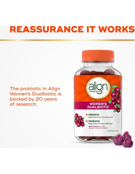 Gominolas Align Probiotico + Prebiotico con Arandano 50 Unidades