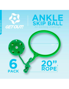 Juego de Pelota Saltarina ¡Sal de Ahí! 6 Colores para Niños y Adultos 2