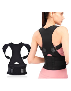 Corrector de Postura GGFSSQ Ajustable para Hombres y Mujeres XXL