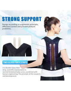 Corrector de Postura WNHTFAC Faja Lumbar Ajustable S 2