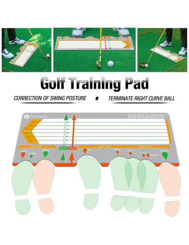 Alfombra de Entrenamiento de Golf Gismelio Plegable para Principiantes