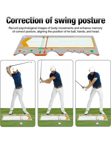 Alfombra de Entrenamiento de Golf Gismelio Plegable para Principiantes