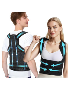 Corrector de Postura Italves Ajustable para Espalda y Hombros
