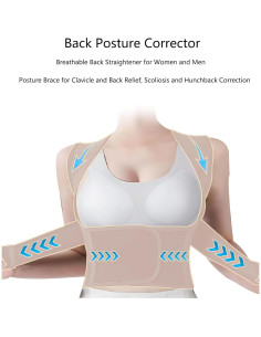 Corrector de Postura para Mujeres ZEYOHUAN Tamaño L Rosa 2