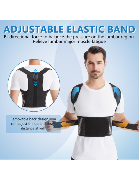 Corrector de postura ajustable Herokoo para espalda y hombros