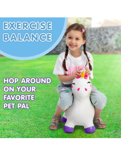 Caballo Unicornio Saltarín JOYIN Inflable 1.67 kg 61x61x51 cm 2