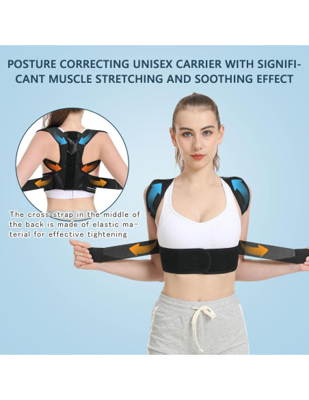 Corrector de Postura Ajustable Herokoo XL para Espalda