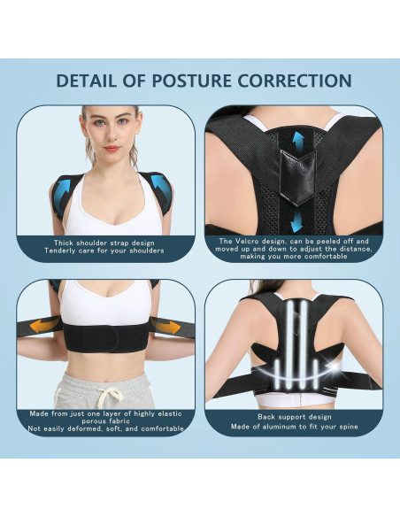 Corrector de Postura Ajustable Herokoo XL para Espalda