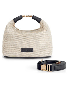 Bolso de Paja Tejido Missnine para Mujeres 21x11cm Verano