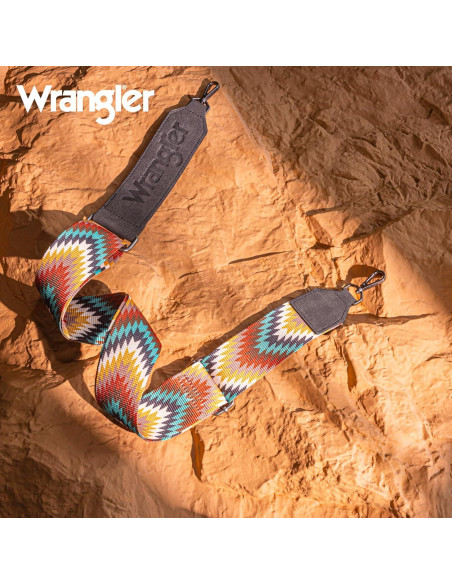 Correa de bolso ajustable Wrangler estilo azteca ancha
