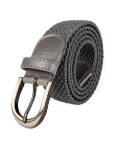 Cinturón Elástico Trenzado Mile High Life - Hebilla Níquel 3.3 cm