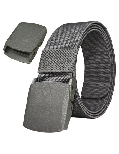Cinturón Táctico Ajustable Nylon Canvas Militar Hombre 3.81 cm