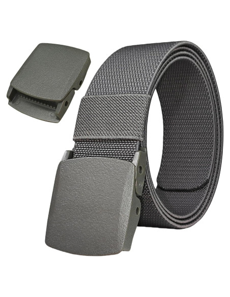 Cinturón Táctico Ajustable Nylon Canvas Militar Hombre 3.81 cm