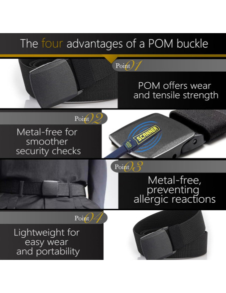 Cinturón Táctico Ajustable Nylon Canvas Militar Hombre 3.81 cm