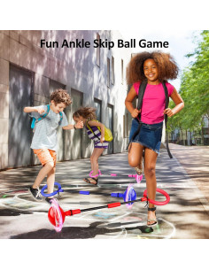 Bola de Salto para Tobillo GAPER GO Rosa - Juguete Plegable 2