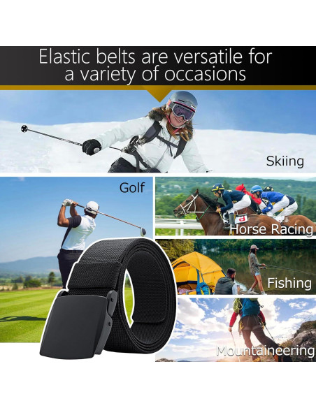 Cinturón Táctico Ajustable Nylon Canvas Militar Hombre 3.81 cm