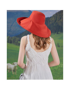 Sombrero de Playa Reversible HUAMULAN con Protección UV 17 cm 2