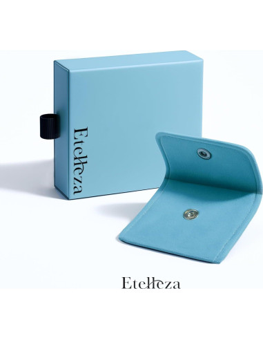 Collar de Colgante Doble de Piedra Natural Morado - Etelleza