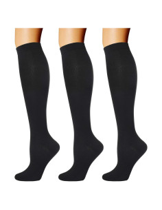 Calcetines de Compresión Doble Pareja 3 Pares para Deportes