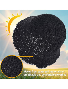 Sombrero de Cubo de Ganchillo EINSKEY para Mujeres - Protección UV 2