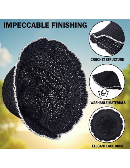 Sombrero de Cubo de Ganchillo EINSKEY para Mujeres - Protección UV
