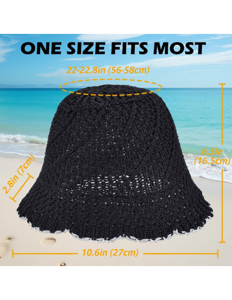 Sombrero de Cubo de Ganchillo EINSKEY para Mujeres - Protección UV