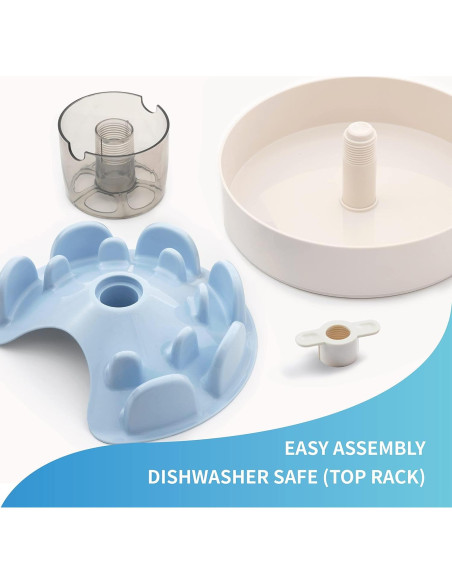 Tazón de Alimentación Interactiva Lenta PetDreamHouse UFO Azul - Difícil