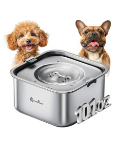 Cuenco de Agua Sin Derrames DownyPaws 3L Acero Inoxidable