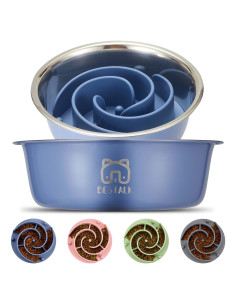 Cuenco para Perros 2-en-1 Bestalk Acero Inoxidable Antideslizante