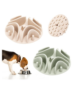 Inserto Antiahogo para Plato de Perro Stankeloko Verde/Blanco