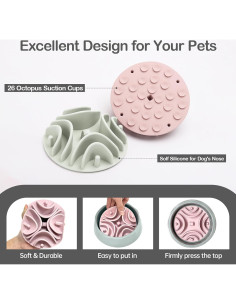 Inserto Antiahogo para Plato de Perro Stankeloko Verde/Blanco 2