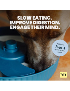 Cuenco Antiahogo MalsiPree para Perros - Alimentación Lenta 25.4cm 2