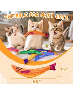 Juguetes Interactivos para Gatos PatsFran - 6 Piezas con Sonido 2